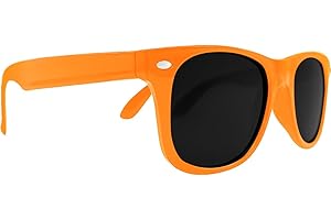 Mustavo Kids Childrens Sunglasses Gloss Finish 100% UV400 Protection Fashion Glasses Fun Vibrant Colours For Ages 3-9 Years Old Boys Girls