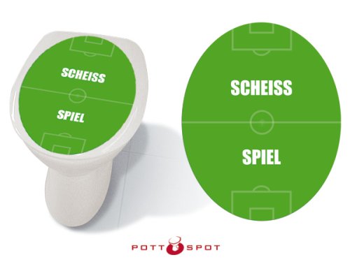 Preisvergleich Produktbild Unbekannt Scheiss Spiel - Klodeckel Aufkleber