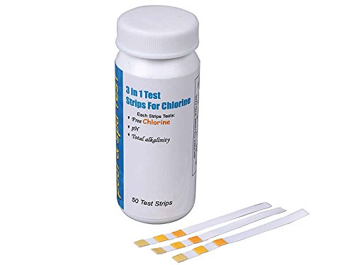 50x Pool Teststreifen 3 in 1 Wassertester pH-Wert / Chlor und Alkalinität Prüfer