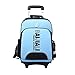 Produktbild YAAGLE Sicherheit Teleskopgriff Kinder Rucksack Trolley-Tasche mehrfarbig Damen und Herren Unisex 1-6 Klasse Schulrucksack Reisetasche-blau