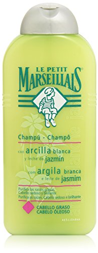 Le Petit Marsellais - Champú Arcilla Blanca y Leche de Jazmín (Cabello graso), 300 ml