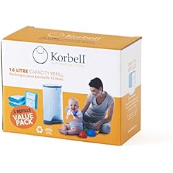 Korbell Recharges biodégradables poubelle STANDARD 16L X3