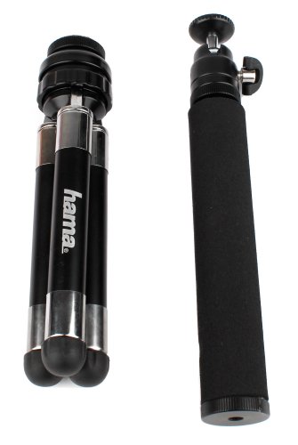 Tr  pied Perche Selfie DURAGADGET 2 en 1 extensible pour Ricoh Theta S  Canon Elph 360 HS  PowerShot ELPH 180 et 190 IS appareils photo num  riques compacts - pieds solides