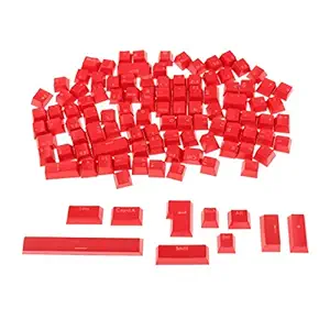 MAXBELL 108-Key ABS Translucent Keycaps Key Cap for Mechanical Keyboard Red