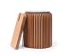 Produktbild Fold Concept Faltbarer Papier Hocker Papphocker mit Sitzauflage | Innovativ & Multifunktional | Recyclebar & Umweltfreundlich | Wohnzimmer, Arbeitszimmer & Kinderzimmer | Falthocker (Braun, 42cm)