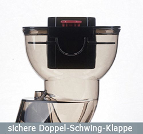 Acopino 360 Delicato Slow Juicer Kaltpress-Entsafter mit Press-Schnecken-Technik für ganze Früchte, rot - 6