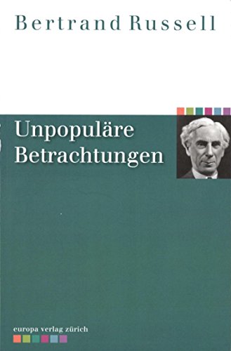Download Unpopuläre Betrachtungen Download Unpopuläre Betrachtungen