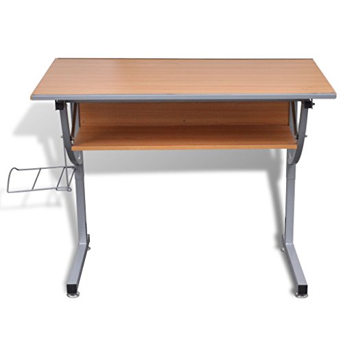 vidaXL Table à dessin avec plateau inclinable ajustable surface résistante aux rayures