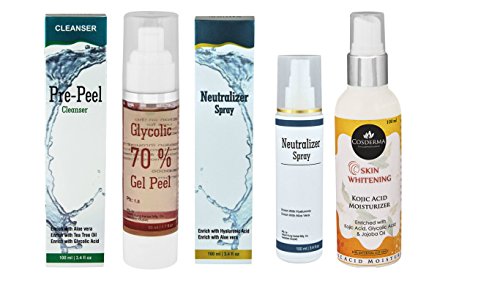 Cosderma Glycolic Peel 70% Home use Kit Glowing Skin at home RS.1550 (56.00% Off) - Amazon