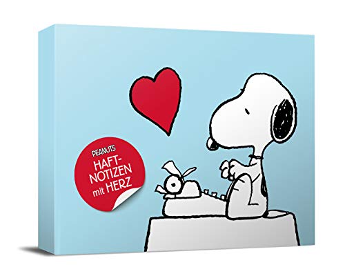 Preisvergleich Produktbild Peanuts Haftnotizen mit Herz: Notizzettel-Box