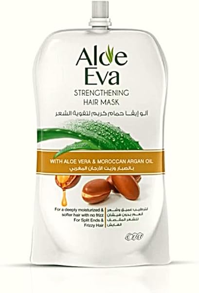 Aloe Eva Hair Strengthening Mask Pouch With Aloe Vera & Moroccan Argan Oil 250 Gm