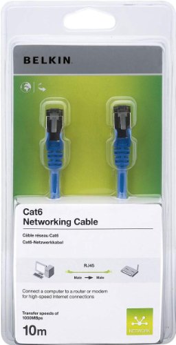 Preisvergleich Produktbild Belkin CAT6 SNG / SHD Patch-Kabel 10m blau