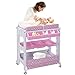 Produktbild COSTWAY 2 in 1 Mobiler Wickeltisch Badewanne | Wickelkommode Baby Bade | Wickelkombination Wickelauflage Kommode| Wickelregal (rosa)