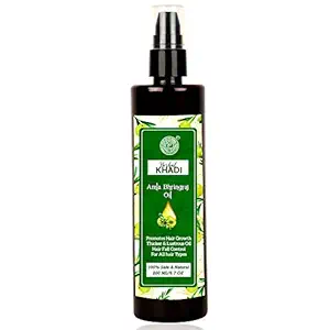 Herbal Khadi Amla Bhringraj oil with Herb extract For Intense Hair Treatment & Growth 200 ml (Pack of 1)