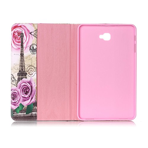 Romtronic Cute Colorful Flip Tasche PU Leder Abdeckung Stand Schutzhülle für Samsung Galaxy Tab A6 10.1 Pouces SM-T580 / SM-T585 + 1 x Schwarz Stylus (Design 05) - 4