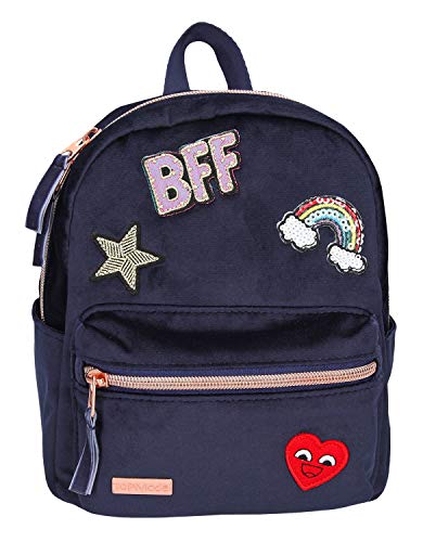 Preisvergleich Produktbild Depesche 10181 Kleiner Rucksack TOPModel Velvet, dunkelblau, bunt