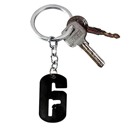Rainbow Six Keychain Fps Game Siege Keyring Plated Stainless Steel