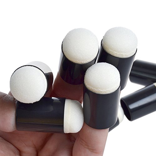 Finger Frottee Dauber mit Ein Fall für die Malerei Tintenpatrone Handwerk Karte Chalk Making Pack Of 40 - 4