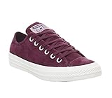 Converse Black CT OX Converse Chuck Taylor All Star Core Ox Turnschuhe, Unisex-Erwachsene, Rot - Dark Burgundy Egret Heel Stripe Exclusive - Größe: 39 EU