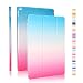 Produktbild iPad Pro Case, iPad Pro Cover, Aiyopeen Colour Series Smart Cover Transparent Back Cover Ultra Slim Light Weight Auto Wake up / Sleep-Funktion Schutzhülle für das Apple iPad Pro 12,9 Zoll + Schirm-Schutz + Stylus (blau + Rose)