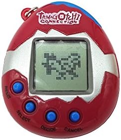 Retro virtual pet by Spindee® choose colour 90s funny 168 cyber-pets in 1 hot tamagotchi toy keyring (Red)