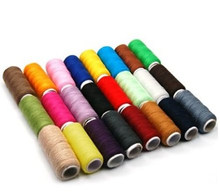 24 Farbe Spulen feinster Qualität Nähen Alle Zweck 100% reine Baumwolle Gewinde Spule - 2