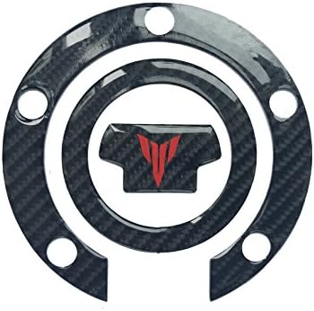Gas Cap Cover Tank Decal Real Carbon 3D Sticker Emblem For FZ 07 09 MT All Years