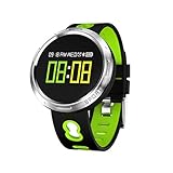 YWYU Mode Bluetooth Smart Watch Fitness Tracker Schrittzähler Sportuhr Pulsmesser Fitness Tracker Wasserdichte Sportuhr (Farbe : Gelb)