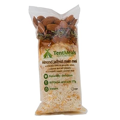 Tentmeals Camping et Expedition Nourriture : Amande Jalfrezi repas principal. 1 x Large 800 Kcal Lot