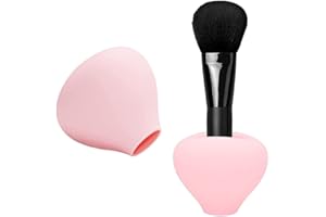 KKPLZZ Ochraniacz na pędzle do makijażu, silikonowe pędzle do makijażu, wielokrotnego użytku, uchwyt na pędzle do makijażu, osłona przeciwpyłowa, organizer na pędzle, do podróży