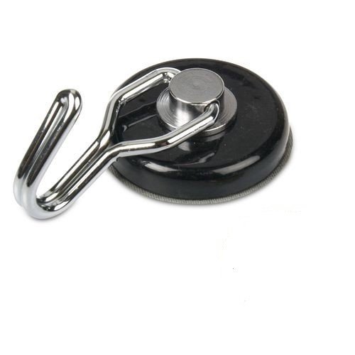 Drehbarer Neodym Magnethaken Ø 38 mm, schwarz – hält 30 kg - 4