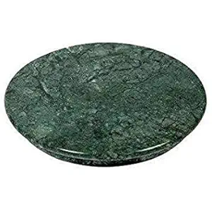 SAMEER SALES Marble Roti Roller/Chakla/Rolling Pin Board/Roti Maker/Phulka Maker/Chapati Maker chakla/Marble Rolling Pin/Marble Belan for Kitchen. (Size:10INCH) (Green)
