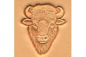 Tandy Leather 3D Buffalo Head Stamp 88458-00 by