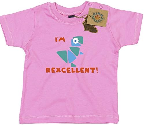 Dino Smalls I'm Rexcellent T Shirt Gift For Newborn Baby or Toddler