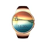 Fitness Armbanduhr SIM TF Uhr smart watch herren Herzfrequenz-Messgerät Fitness Tracker Bracelet Sport Uhr Telefon Kamera/Schrittzähler/Schlaftracker/ for Android Smartphone . (Gold)