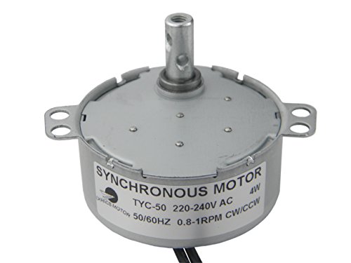 Synchronmotor TYC-50 AC 220V 0.8-1RPM CW/CCW Drehmoment 10Kg.cm 4W Power