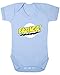 Bazinga! The Big Bang Theory Baby Vest. (3-6 months, Light Blue Vest)