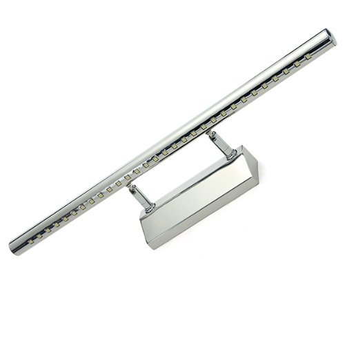 SODIAL (R) 7W 30 SMD 5050 weisse LED-Spiegel-Vorne-Licht-Lampe Badezimmer Wand Edelstahl - 3