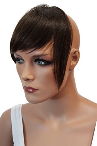 PRETTYSHOP 100% Human hair Clip in Bang Fringe Extensions Hairpiece Div. Colors H313f