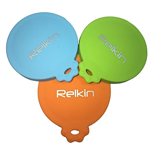 Relkin-3ColorPack-Pet-Food-Lids-Silicone-Pet-Dogs-Cats-Food-Tin-Can-Lid-Covers-3-in-1-Sizes