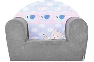 ‎FORTISLINE FORTISLINE Kindersessel Abnehmbarer Bezug Weicher Schaumstoff Cloud Mini Schaumstoffsessel Kinder Kinderzimmer