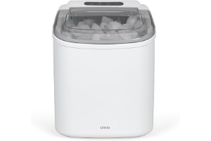 Livoo – Ismaskin DOM484 - kapacitet 12kg/dag, medelstorlek, 9 kuber på 6-13 min, tank 1,2 L, kapacitet 600 g, indikator, själ