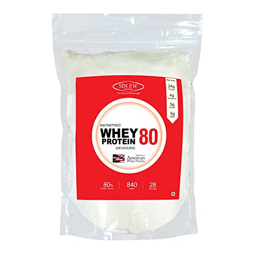 Sinew Nutrition Instantised Whey Protein Concentrate 80% Raw & Unflavoured 840gm(28 Servings) Supplement Powder RS.1199 (52.00% Off) - Amazon