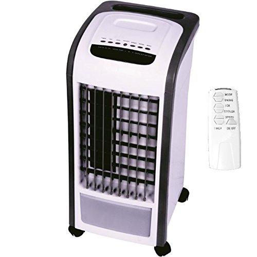 Syntrox Germany 4 in 1 Luftkühler Schwarz mit Fernbedienung 800m³/h Ventilator Luftbefeuchter und Lufterfrischer