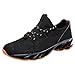 Produktbild iHAZA Herren Freizeitschuhe Leichte Bequeme Atmungsaktive Wanderschuhe Laufschuhe Schwarz 41
