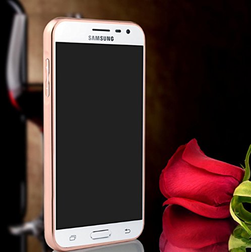 Funda Espejo Aluminio Metal Carcasa para Samsung Galaxy Grand Prime G530H G5308W Color Rosado