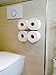 Produktbild Toilettenpapierhalter unsichtbar Ersatzrollenhalter WC Bad Toilette selbstklebend ohne bohren schwarz 4er
