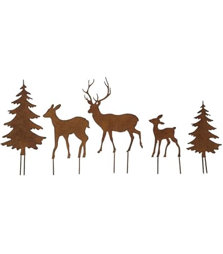XXL Hirsch Aus Edelrost – Gartendeko 150 Cm | Rostfigur Für Draußen