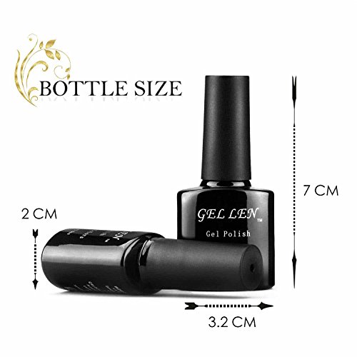 Gellen Top Coat und Base Coat UV /LED Lampe Unterlack(10ml) & Überlack(10ml) - 7