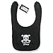The LUB Personalised EMBROIDERED Bib - Pirate Captain - Add The Name of Your Choice - Newborn Baby Toddler Gift Present Christening Keepsake